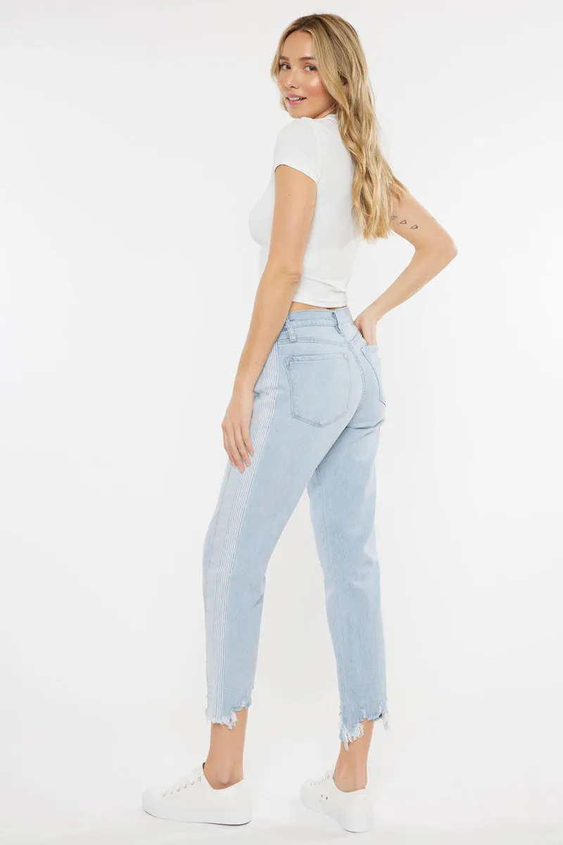 Erin High Rise Slim Straight Leg Jeans