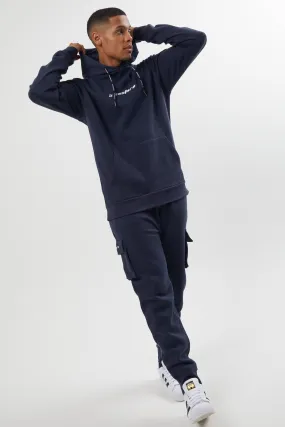 Field Place Cargo Fleece Tracksuit - Navy