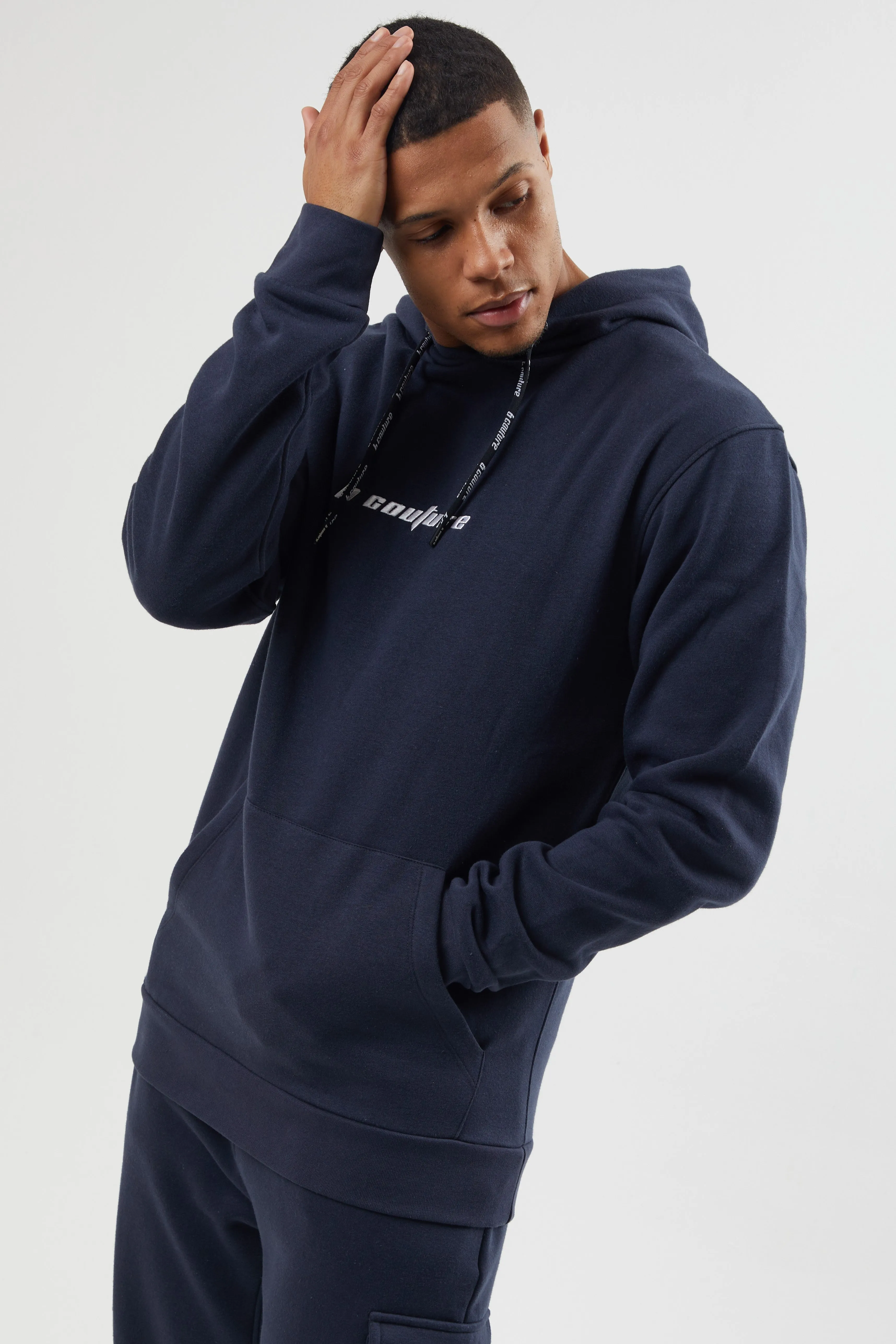 Field Place Cargo Fleece Tracksuit - Navy