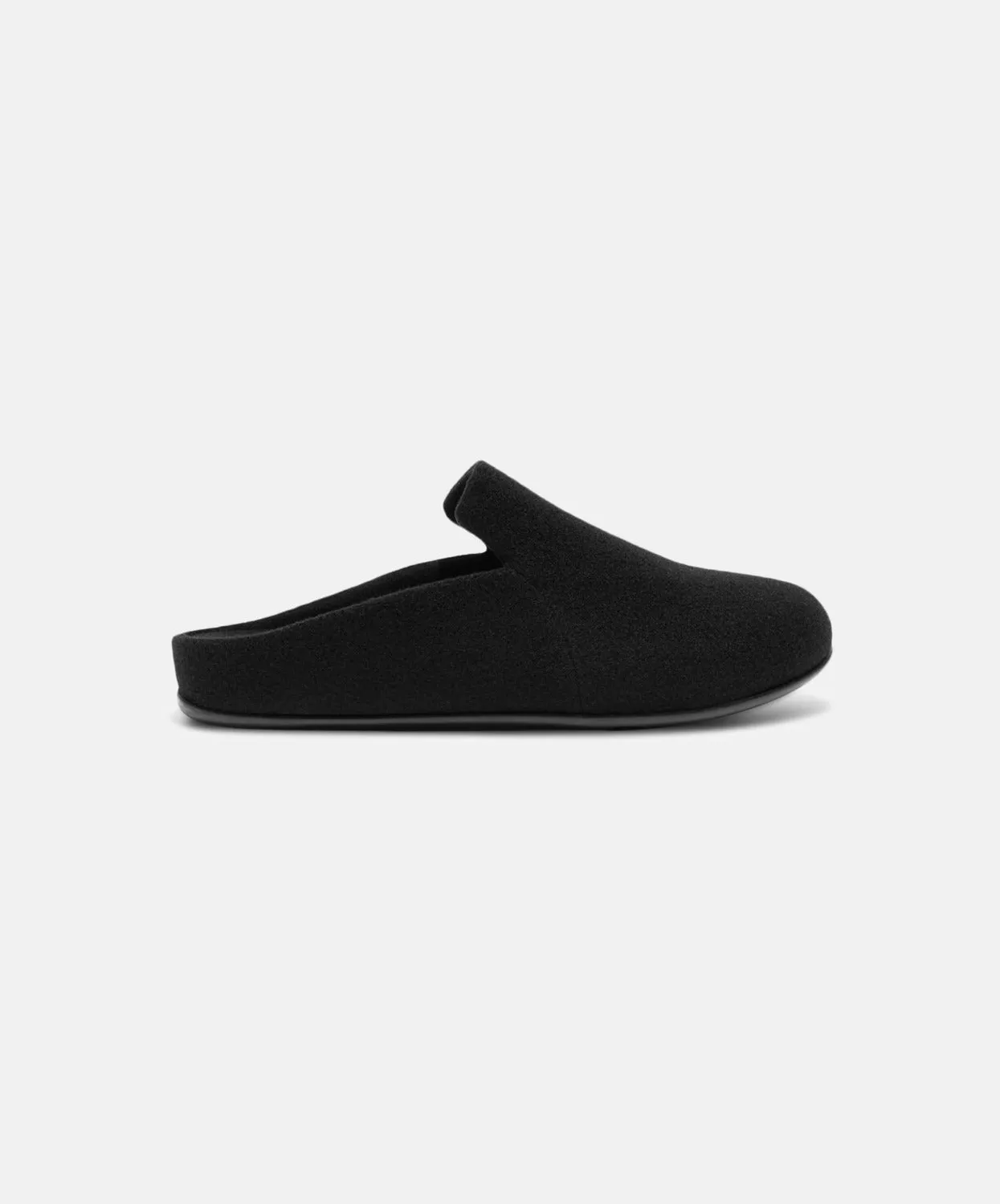 FitFlop Chrissie II Haus Felt Slippers Black