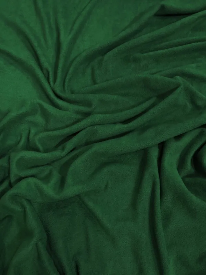 Fleece Fabric Solid / Hunter Green / 30 Yard Roll