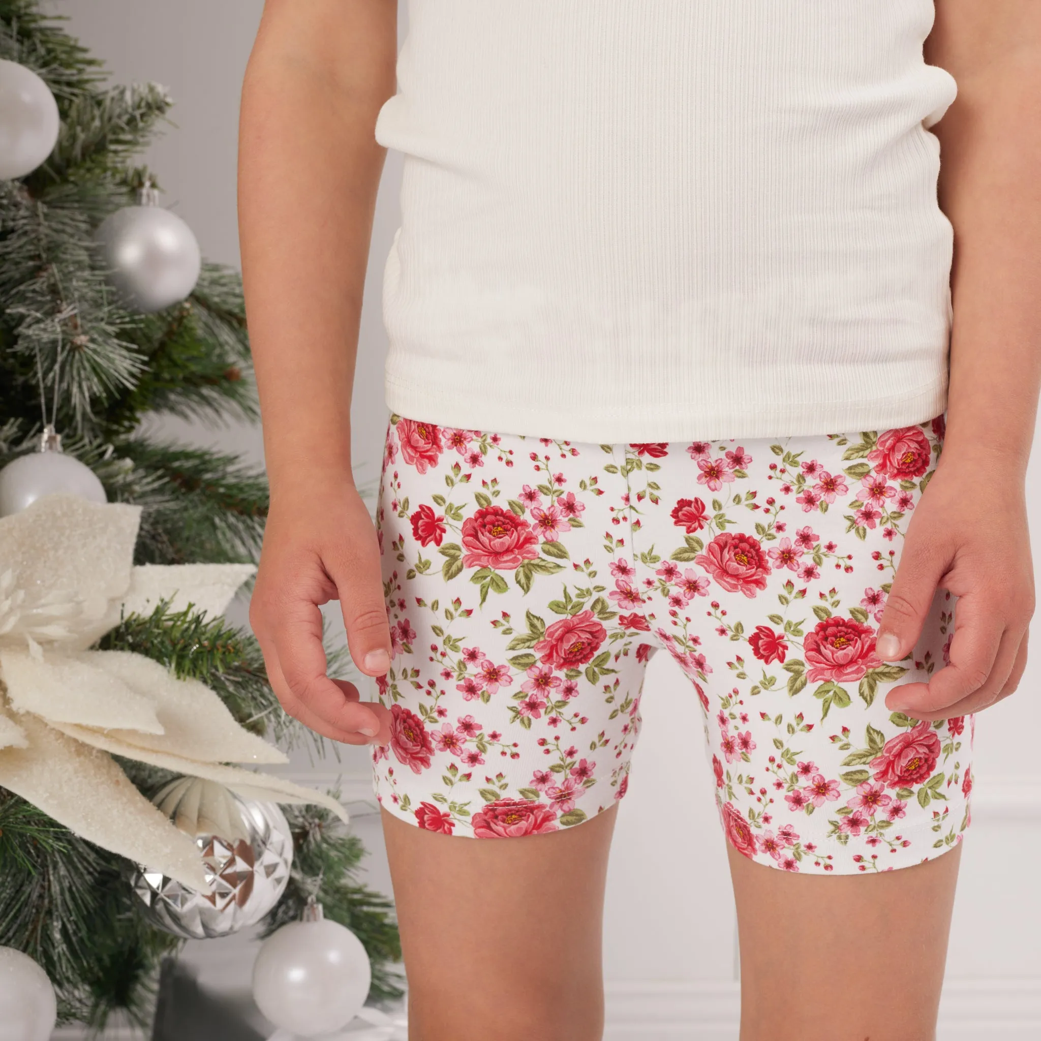 Floral Bike Shorts - Angelica