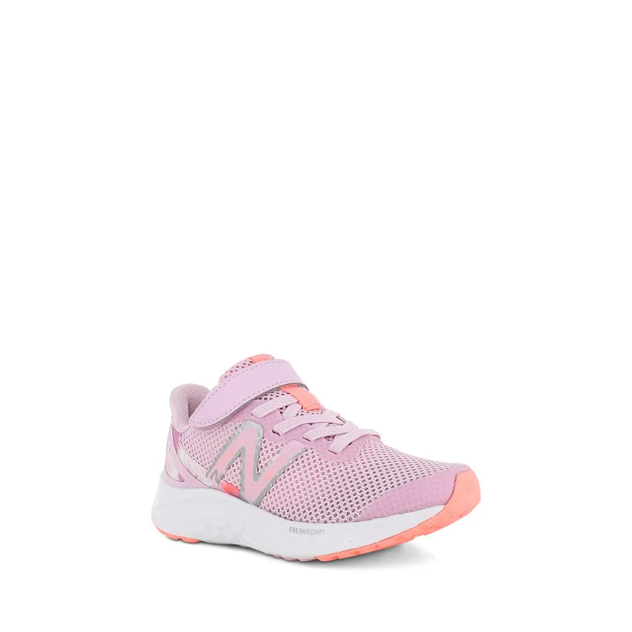 FRESH FOAM JNR VELCRO ARISHI V4 - PINK/WHITE