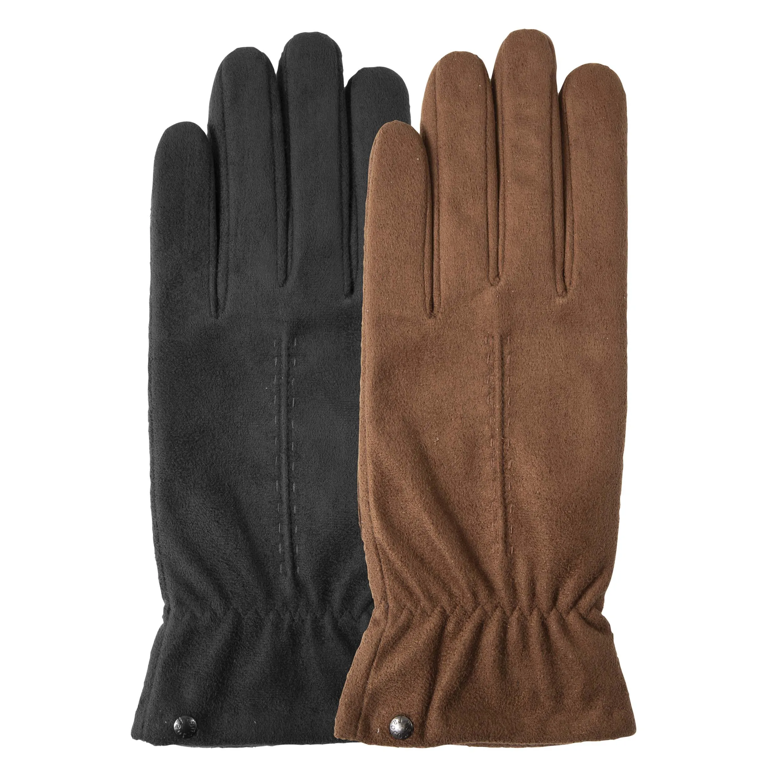 Gants Femme Suédine Recyclée Cognac