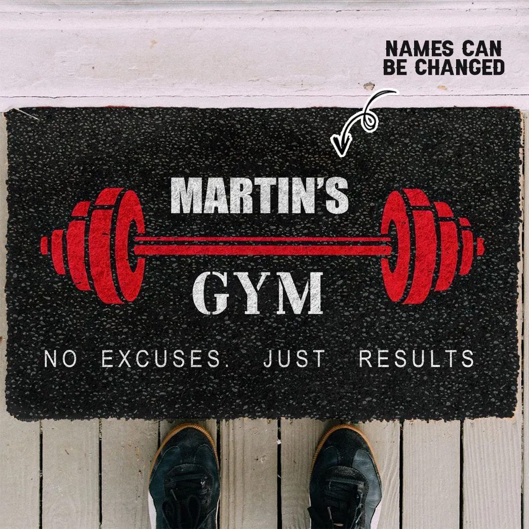 Gearhuman 3D Gym Custom Name Doormat