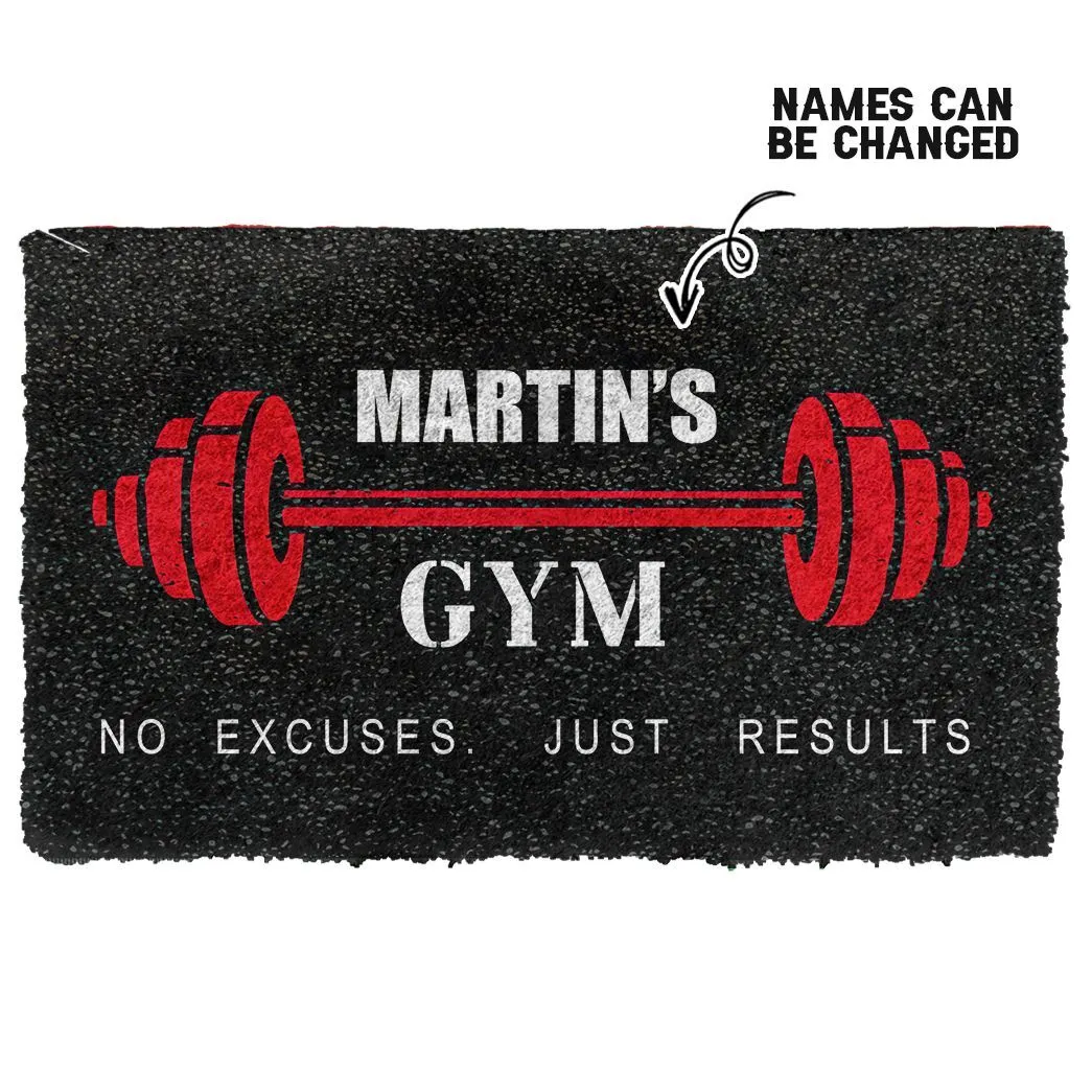 Gearhuman 3D Gym Custom Name Doormat