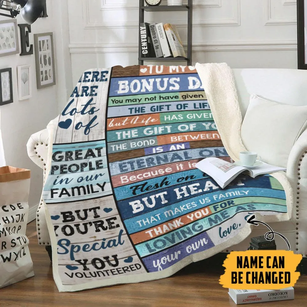 Gearhuman 3D Letter To Bonus Dad Fathers Day Custom Name Blanket