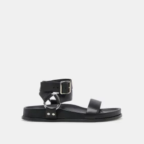 GILDA SANDALS BLACK LEATHER