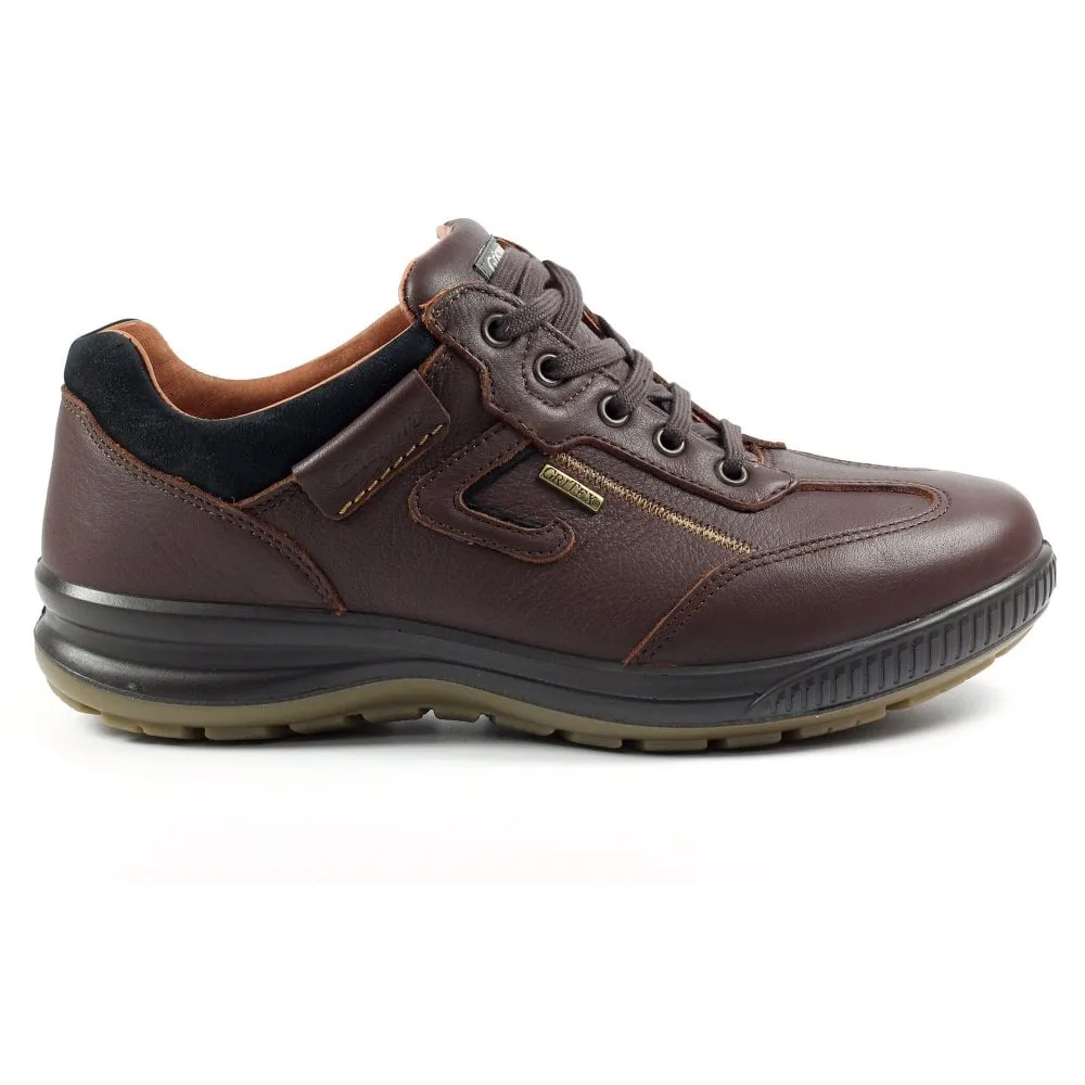 Grisport Arran Brown Shoes Leather Walking Shoe Water Resistant Comfort