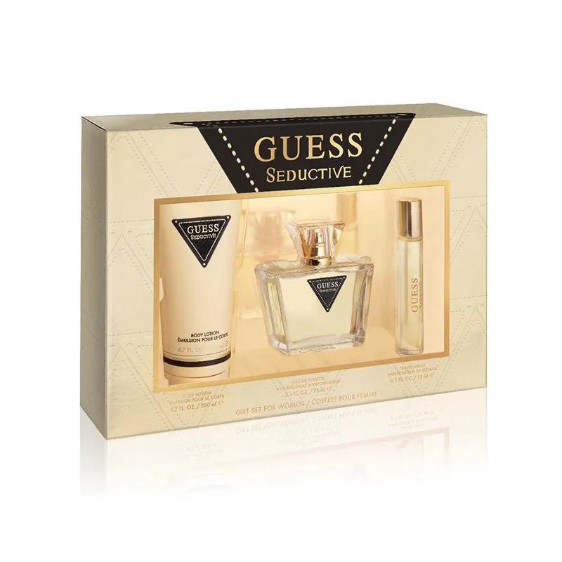 Guess Seductive 3pc Gift Set EDT 2.5 oz Women