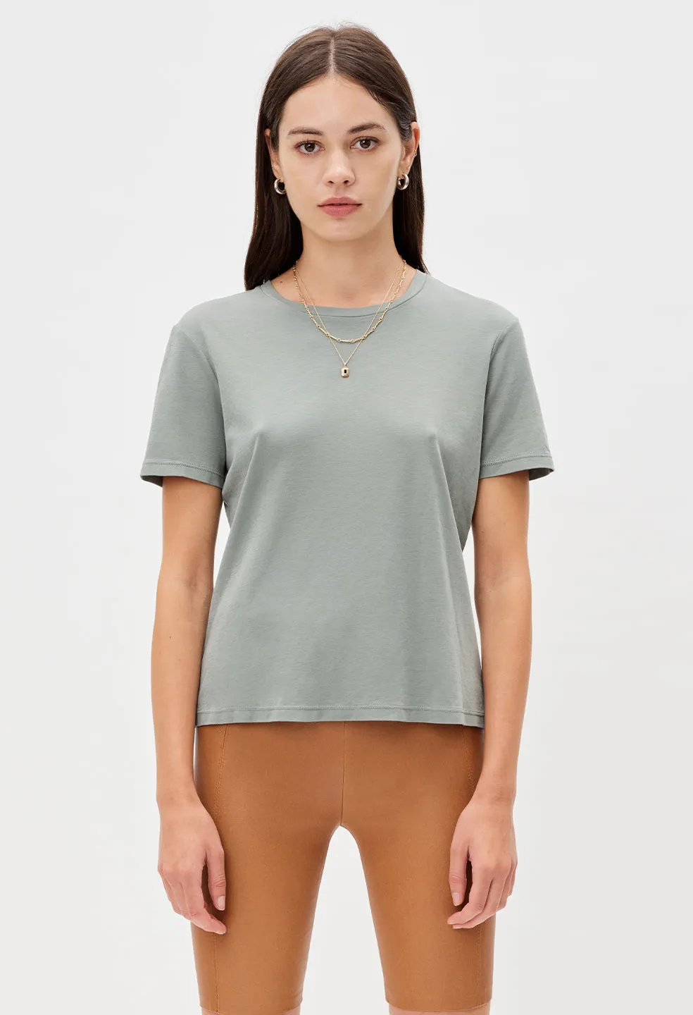 High Twist Cotton Classic Tee / Jade