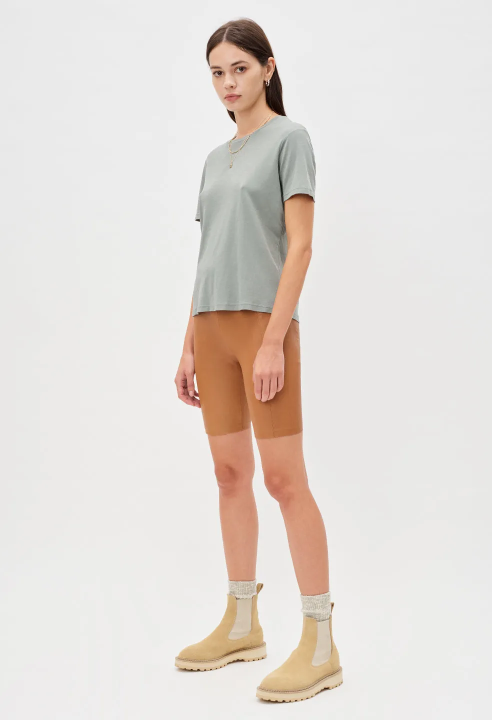 High Twist Cotton Classic Tee / Jade