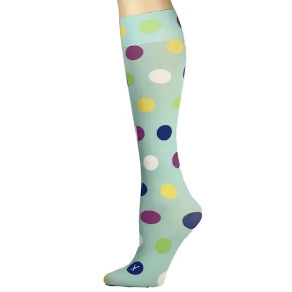 Hocsocx Turquoise Dots Inner Socks