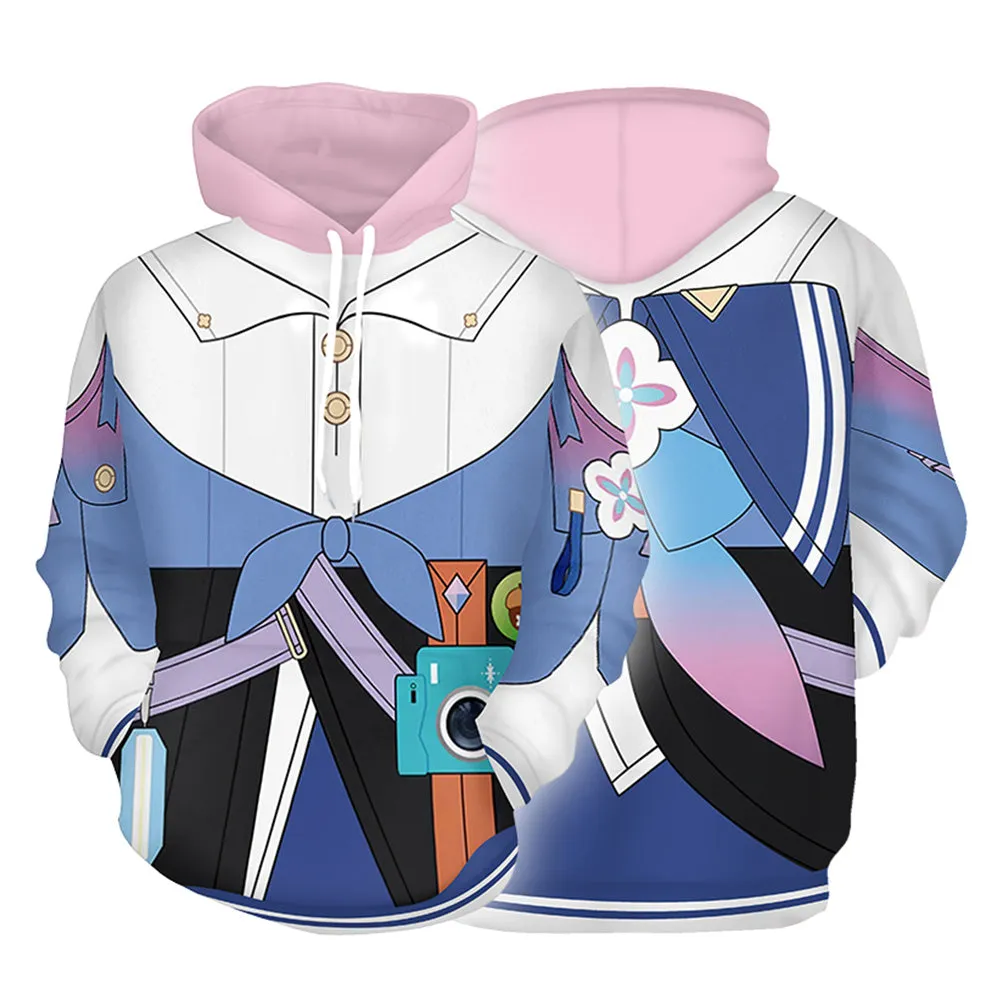 Honkai Yanqing Cosplay Hoodie 3D Printed Hooded Sweatshirt Men Women Casual Streetwear Pullover