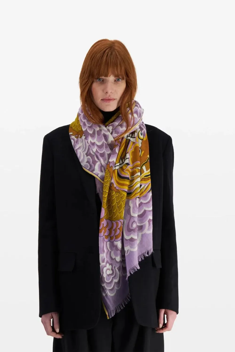 INOUI EDITIONS DRAGON 70 YELLOW SCARF