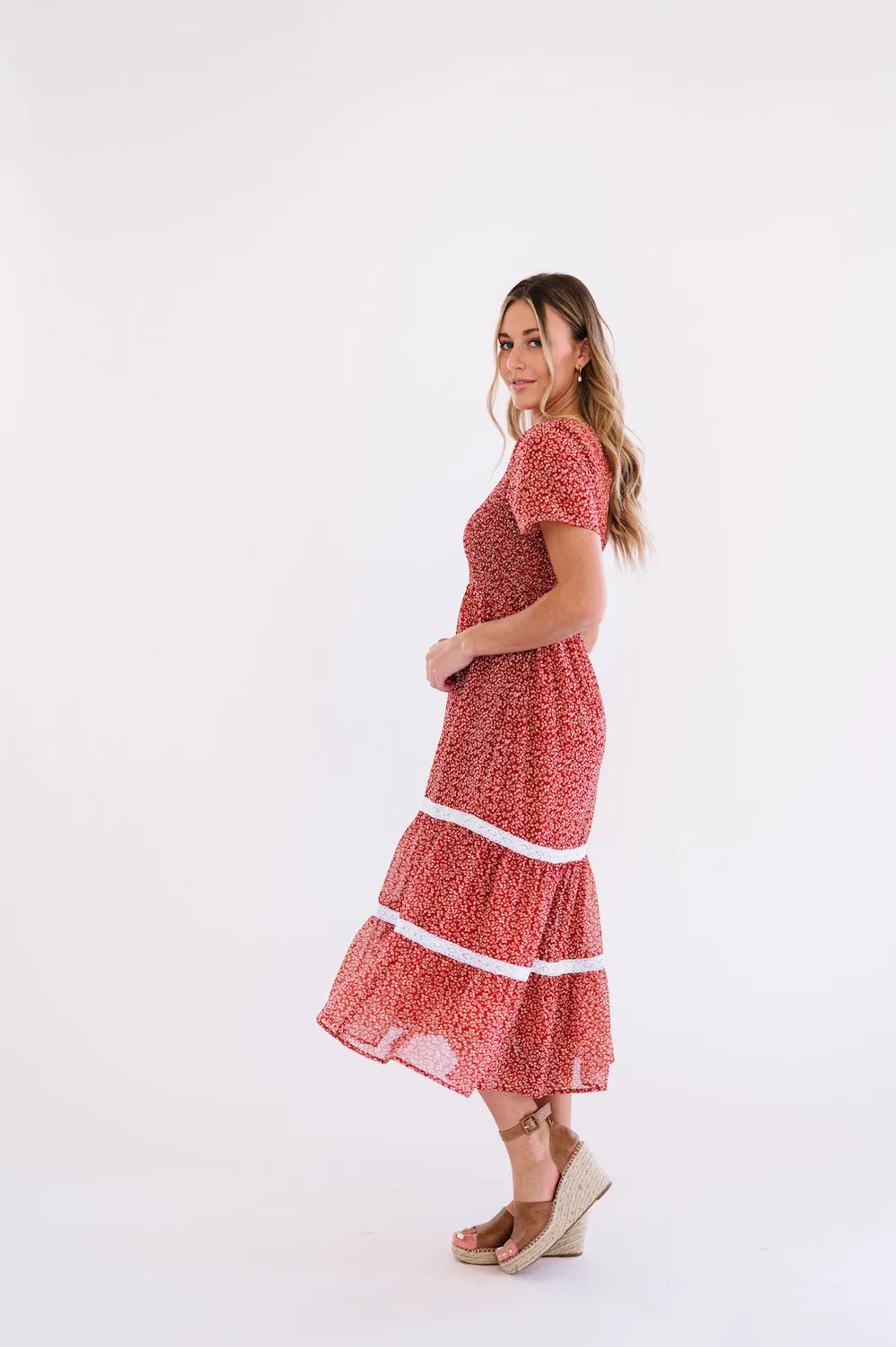 Isla Red Maxi Dress