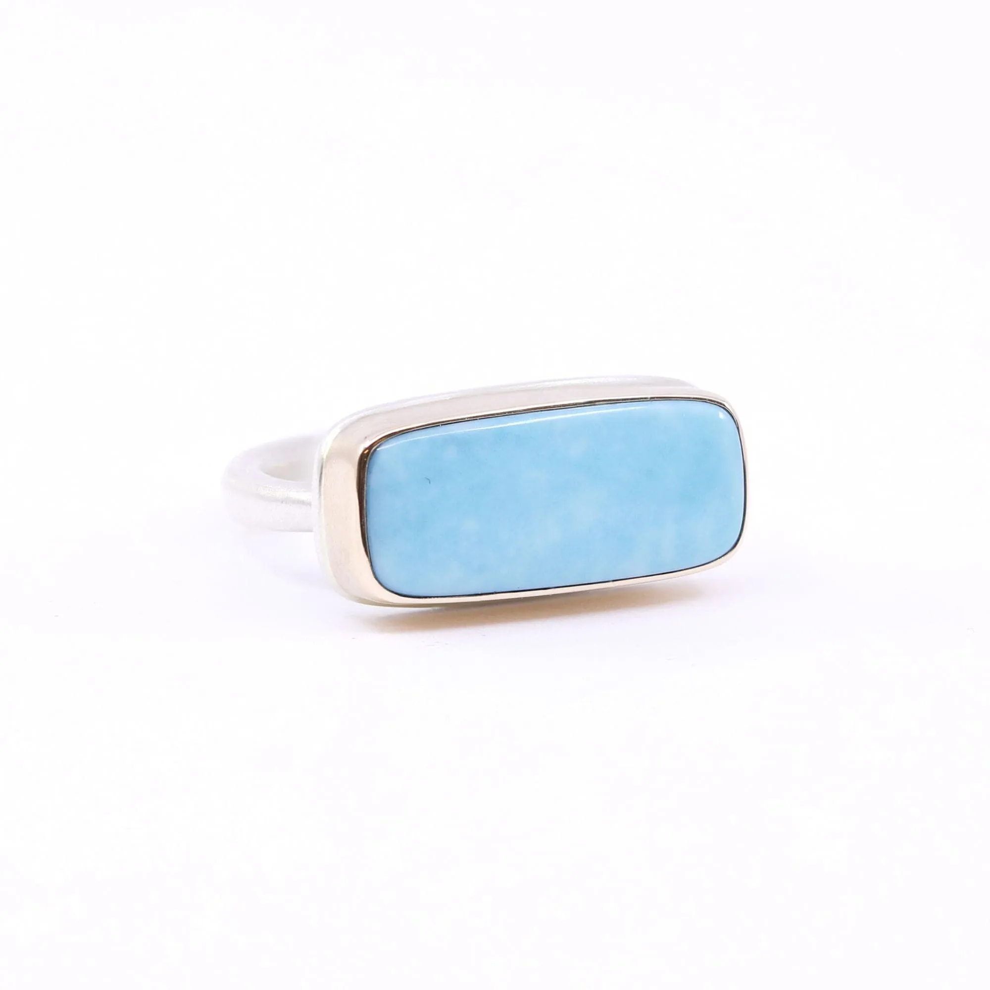 JAMIE JOSEPH STERLING SILVER AND 14K YELLOW GOLD INDONESIAN OPAL RING