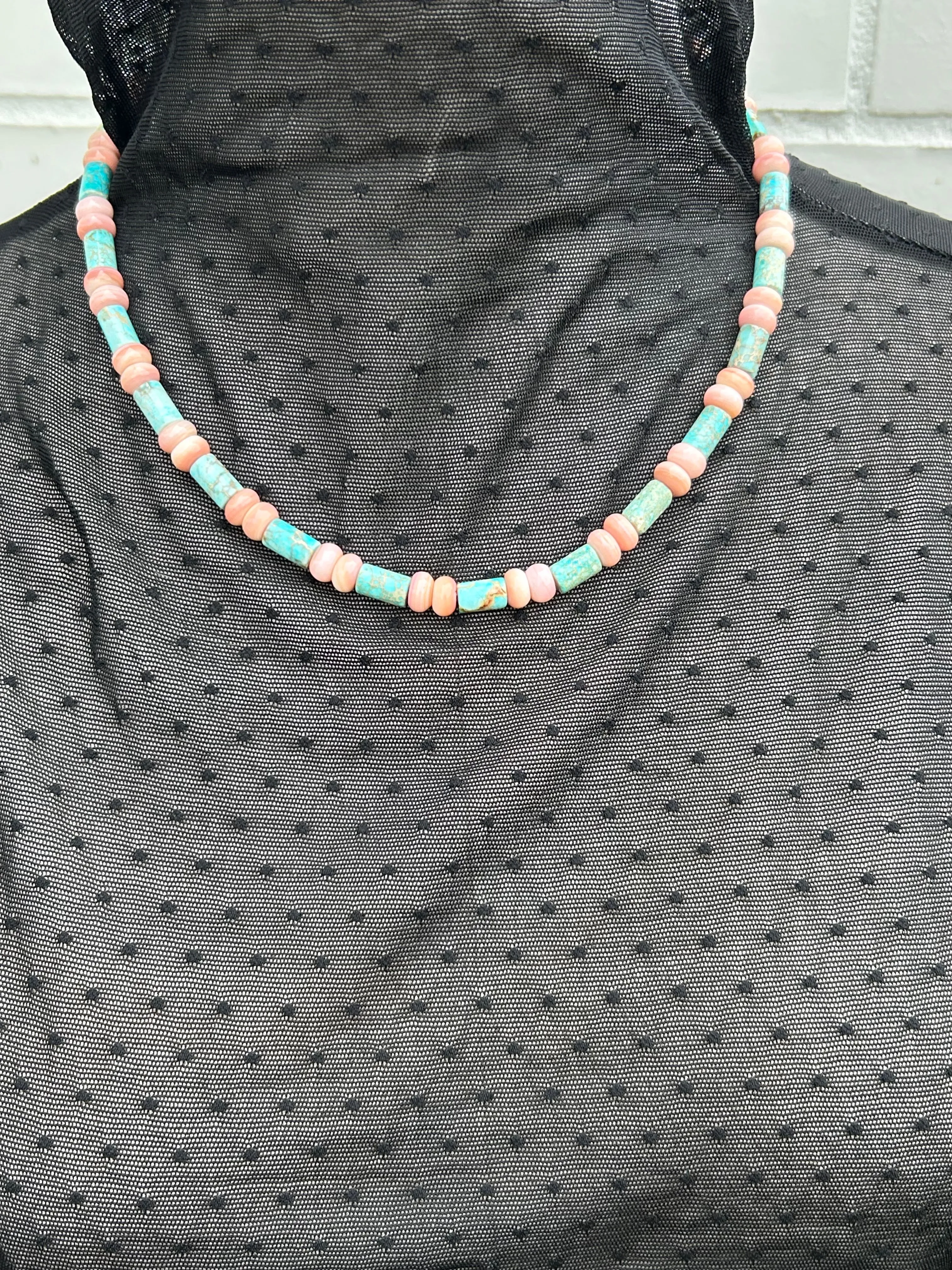 Kingman and "Cotton Candy" Necklace