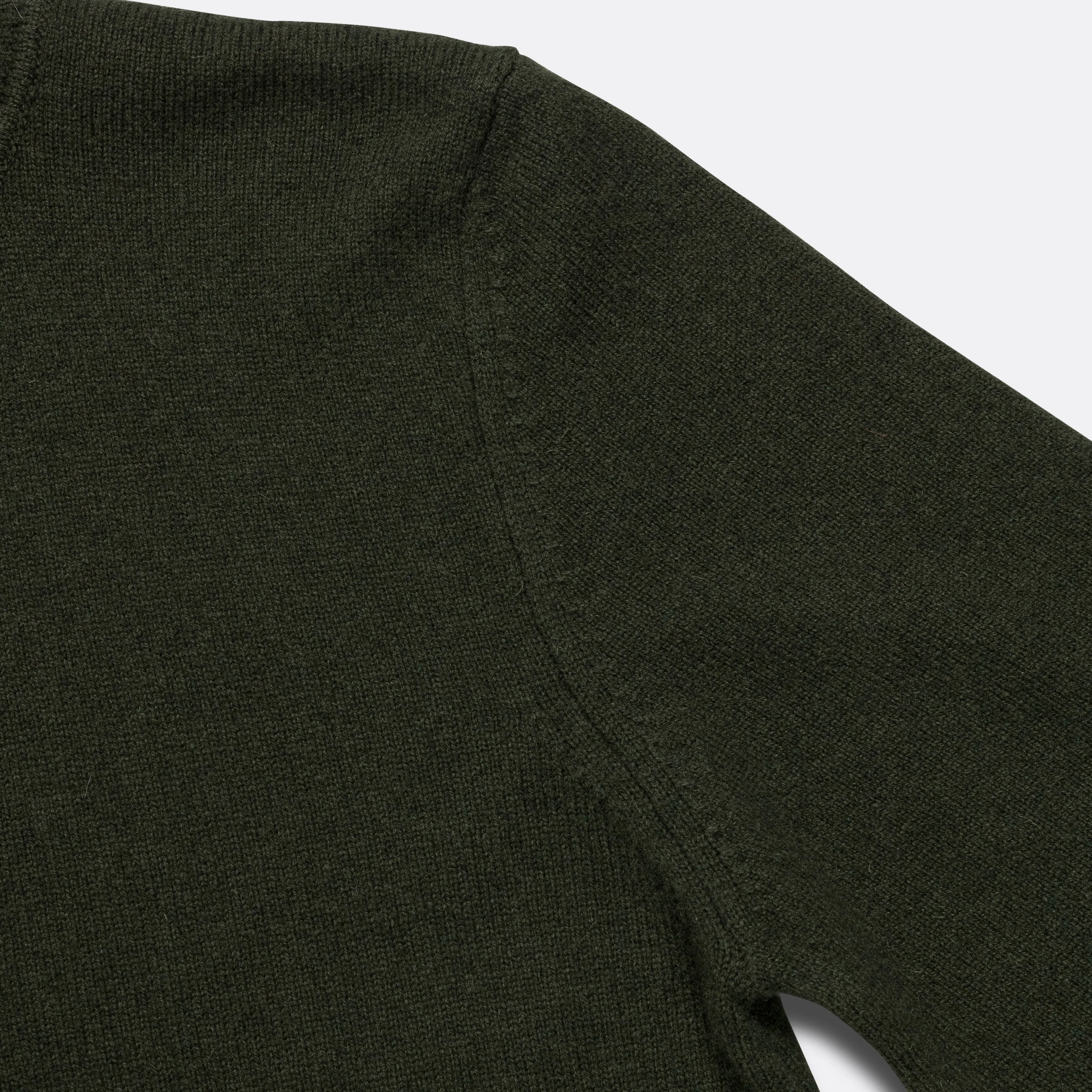 Kirk Merino Lambswool Turtleneck - Army Green