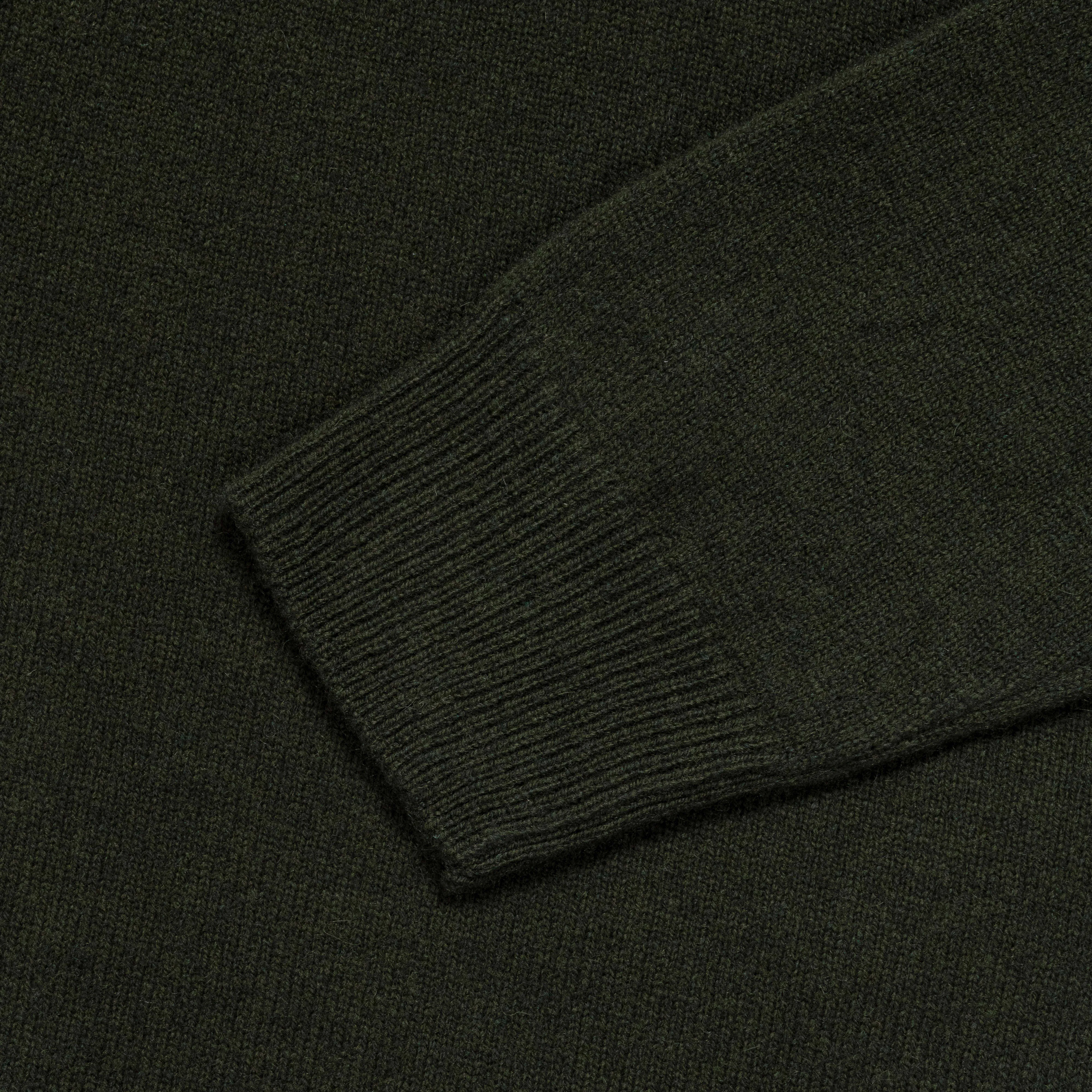 Kirk Merino Lambswool Turtleneck - Army Green