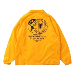 LAFAYETTE LFYT X THE HALAL GUYS LOGO COACHES JACKET-YELLOW