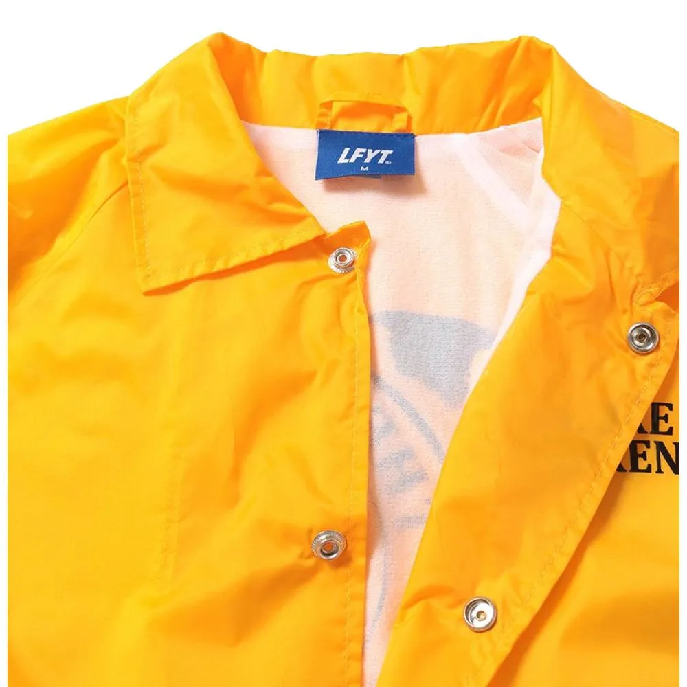 LAFAYETTE LFYT X THE HALAL GUYS LOGO COACHES JACKET-YELLOW