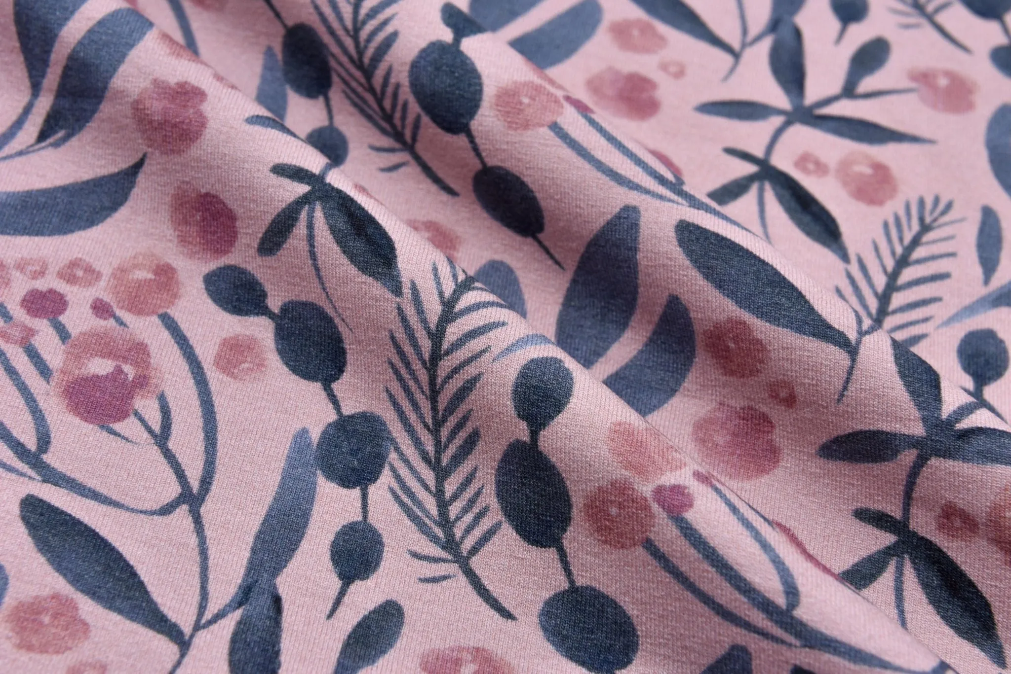 Leaves Viscose Spandex Jersey fabric - 5096