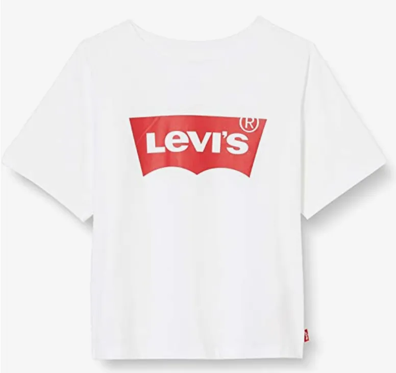 Levi's Kids girls' t-shirt LVG Light Bright Cropped Tee 4E0220 001 white