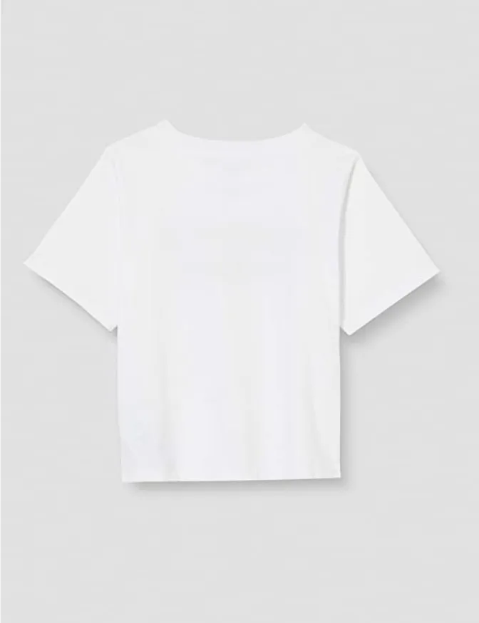 Levi's Kids girls' t-shirt LVG Light Bright Cropped Tee 4E0220 001 white