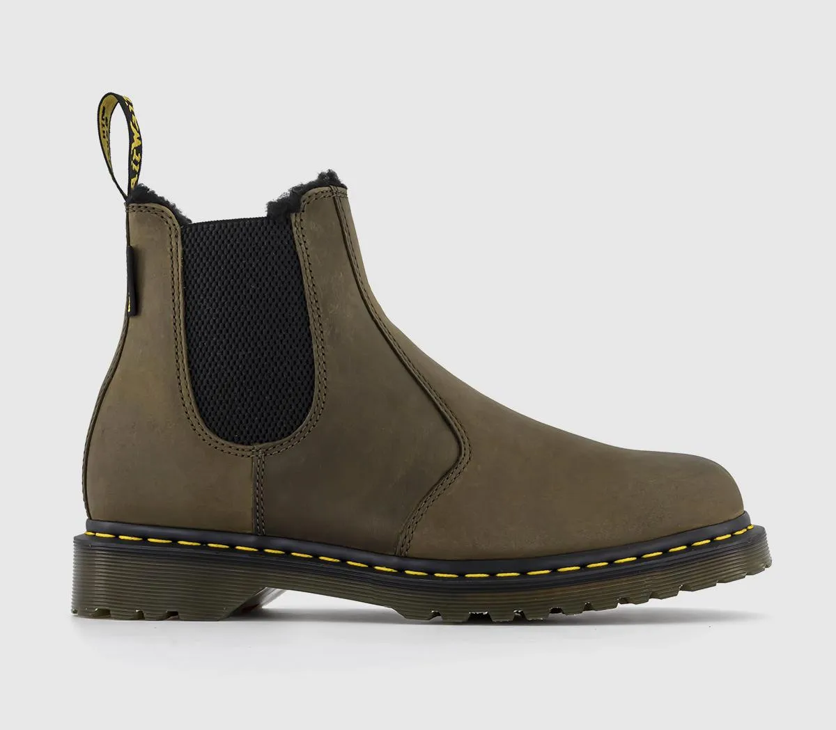 Mens Dr. Martens 2976 Chelsea Boots Olive