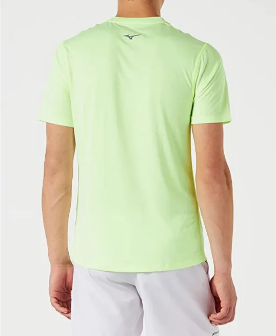 Mizuno men's short sleeve sports t-shirt Core J2GA2057 37 lemon green 