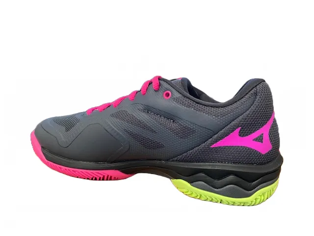 Mizuno Wave Exceed Light Padel padel shoe 61GB222307 ebony-pink-neo lime 