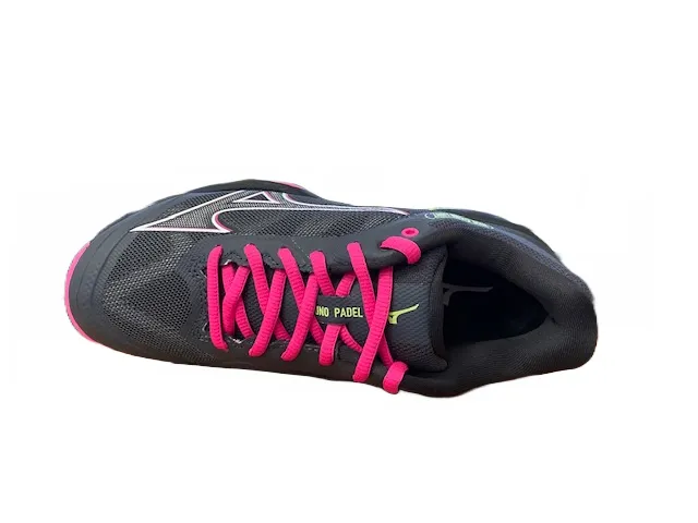 Mizuno Wave Exceed Light Padel padel shoe 61GB222307 ebony-pink-neo lime 