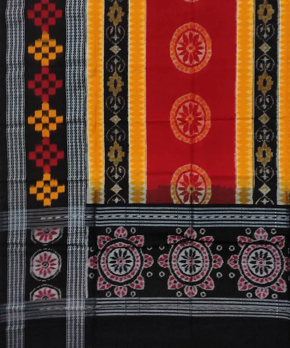 Multicolor handwoven sambalpuri cotton dupatta