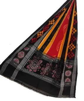 Multicolor handwoven sambalpuri cotton dupatta