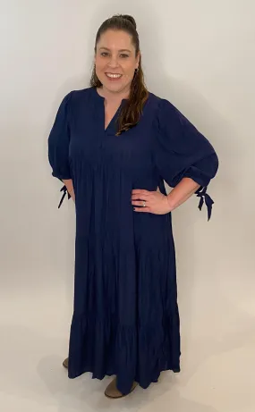 Navy Midi Dress