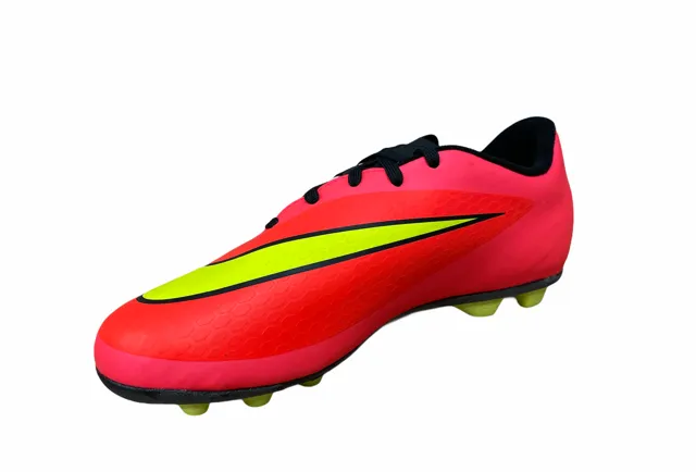 Nike football boot for boys Hypervenom Phade FG-R 599073 690 crimson yellow