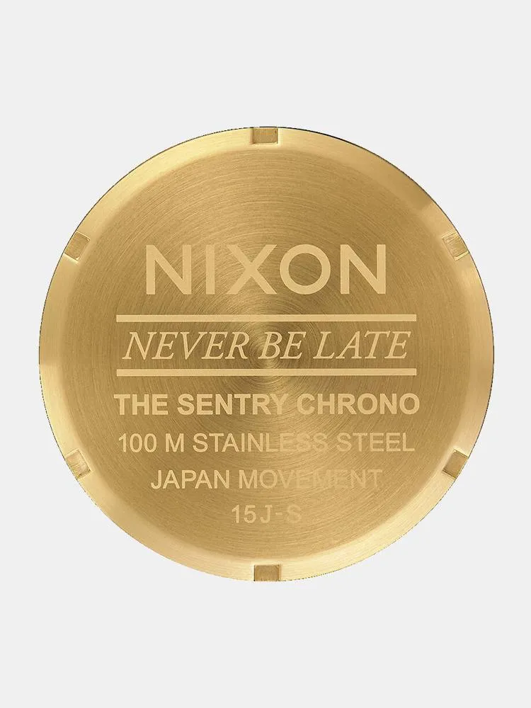 Nixon Sentry Chrono Watch - All Gold