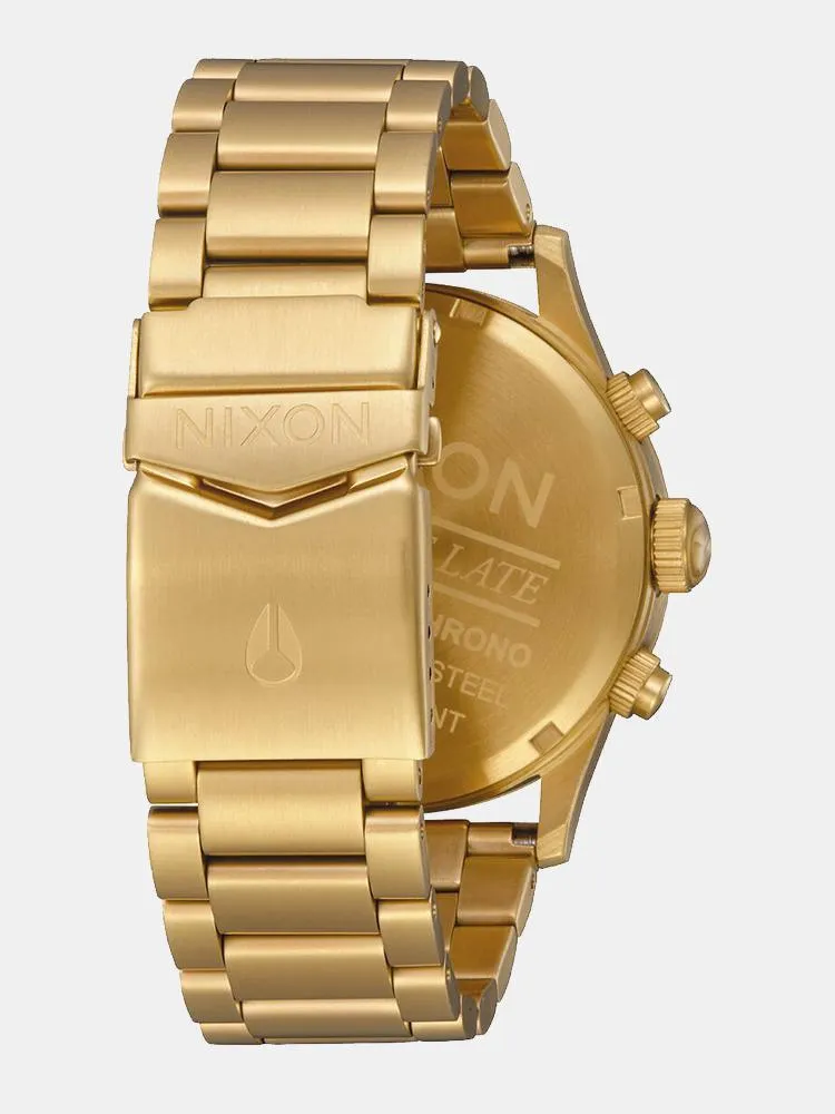 Nixon Sentry Chrono Watch - All Gold