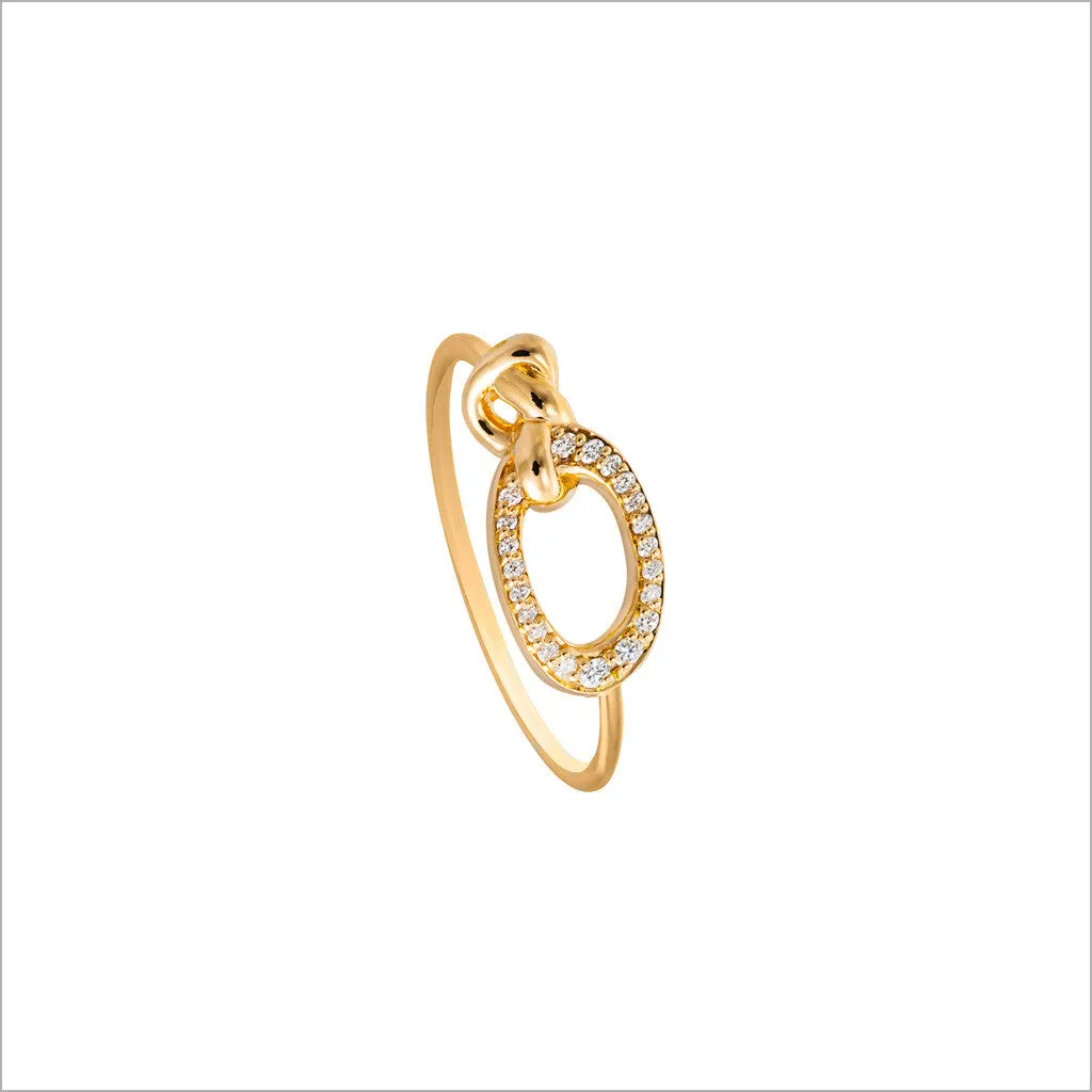 Nodo 18K Yellow Gold & Diamond Ring