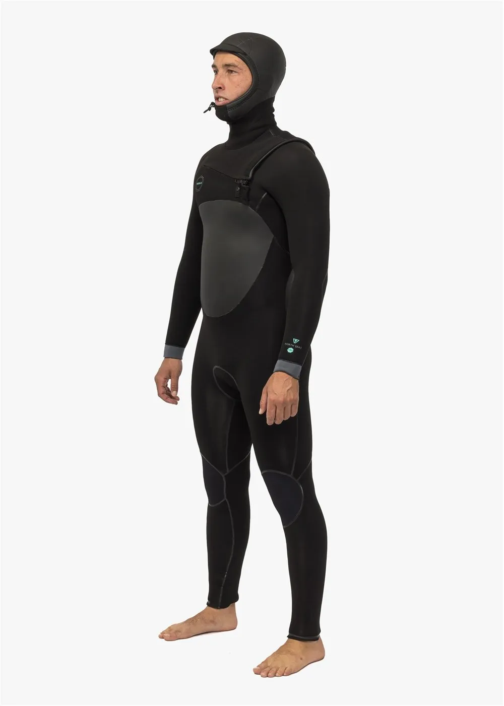 North Seas 5.5-4.5 Full Hooded Chest Zip Wetsuit