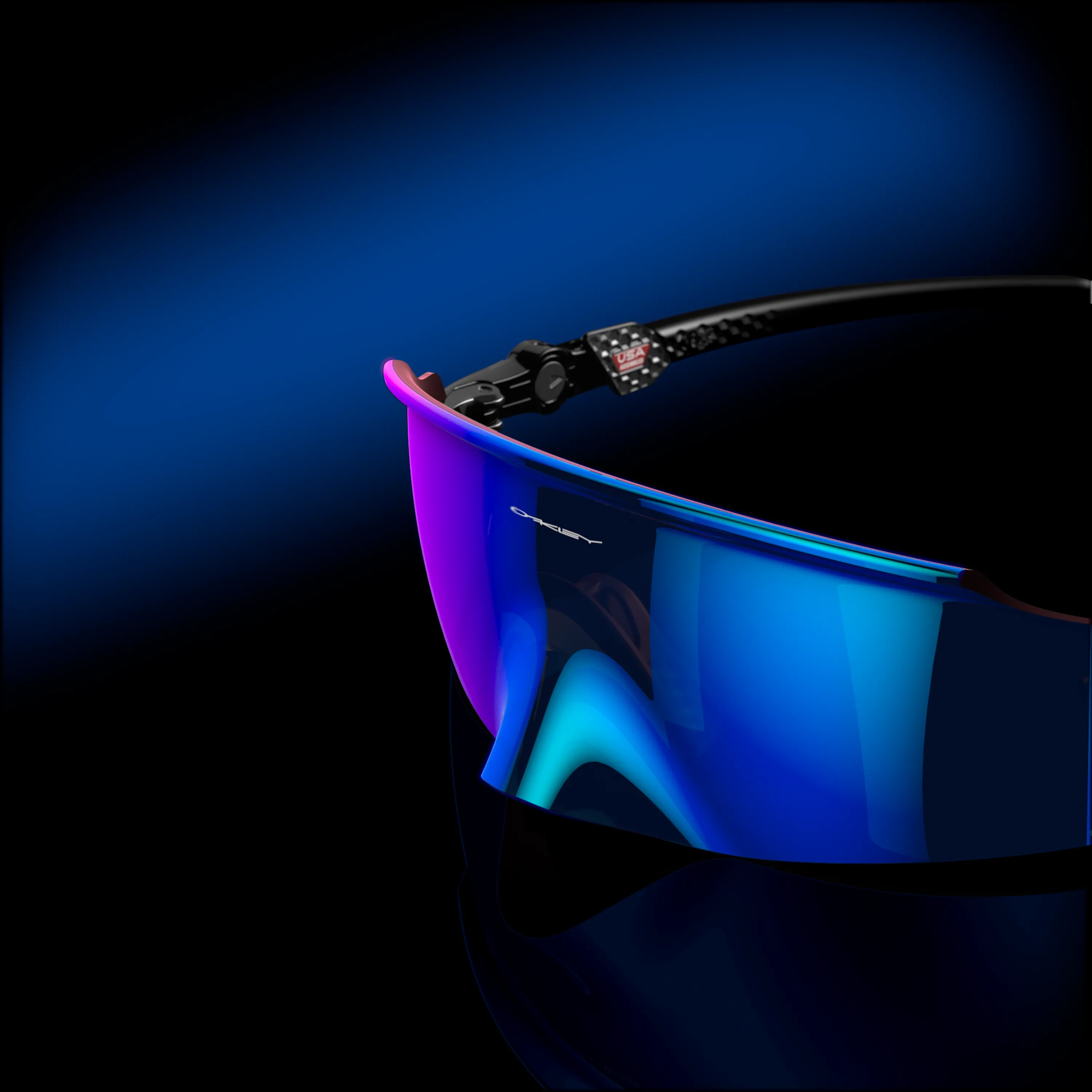 Oakley Kato Prizm Sapphire Lenses - Polished Black Frame