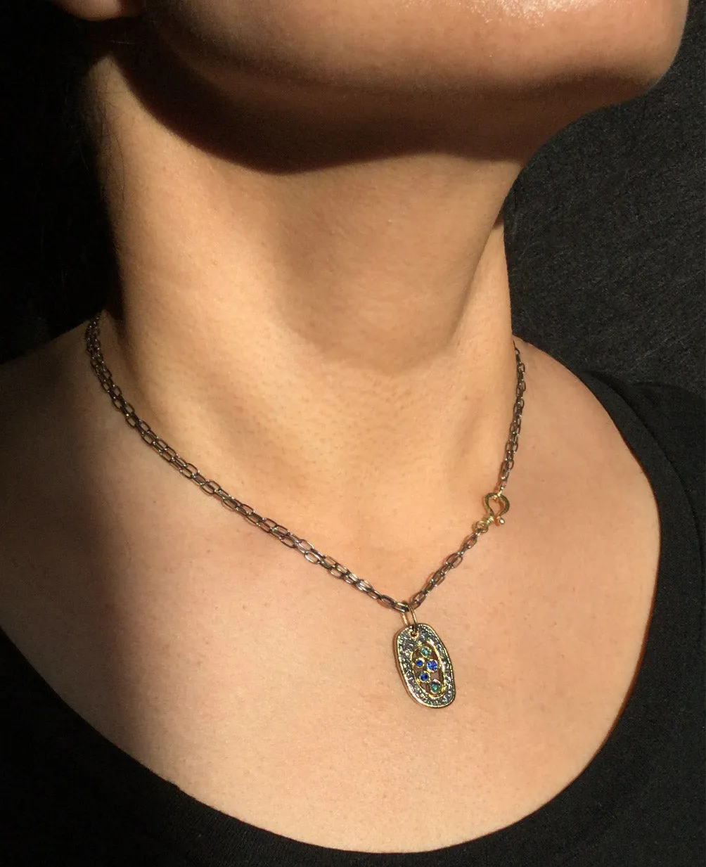 Open Free-form Pebble Pendant