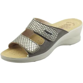 Pantofole da Donna - FLYFLOTt Art. 96E28GE Colore ROVERE Ciabatta comfort doppio strappo