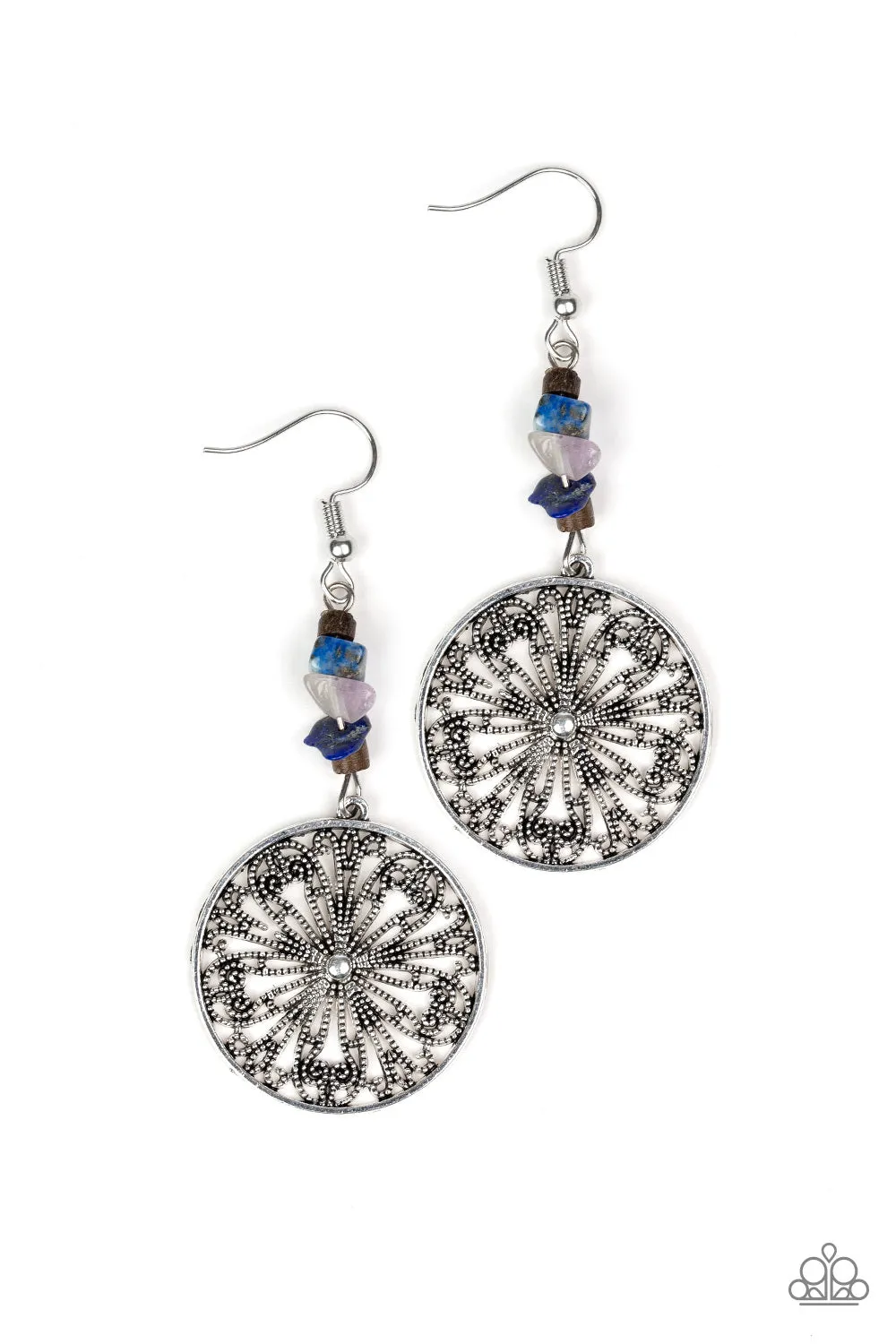 Paparazzi Adobe Dweller - Blue Earrings