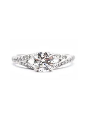 Parade Design Split-Shank Semi-Mount Diamond Ring