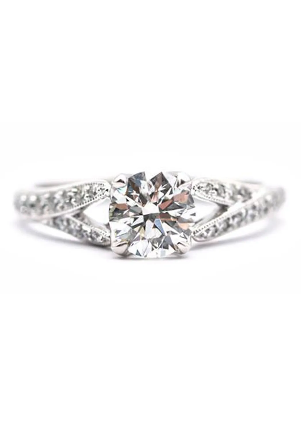 Parade Design Split-Shank Semi-Mount Diamond Ring