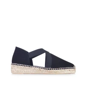 Plain Suede Leather Wedge Espadrille for Women - Enar-A