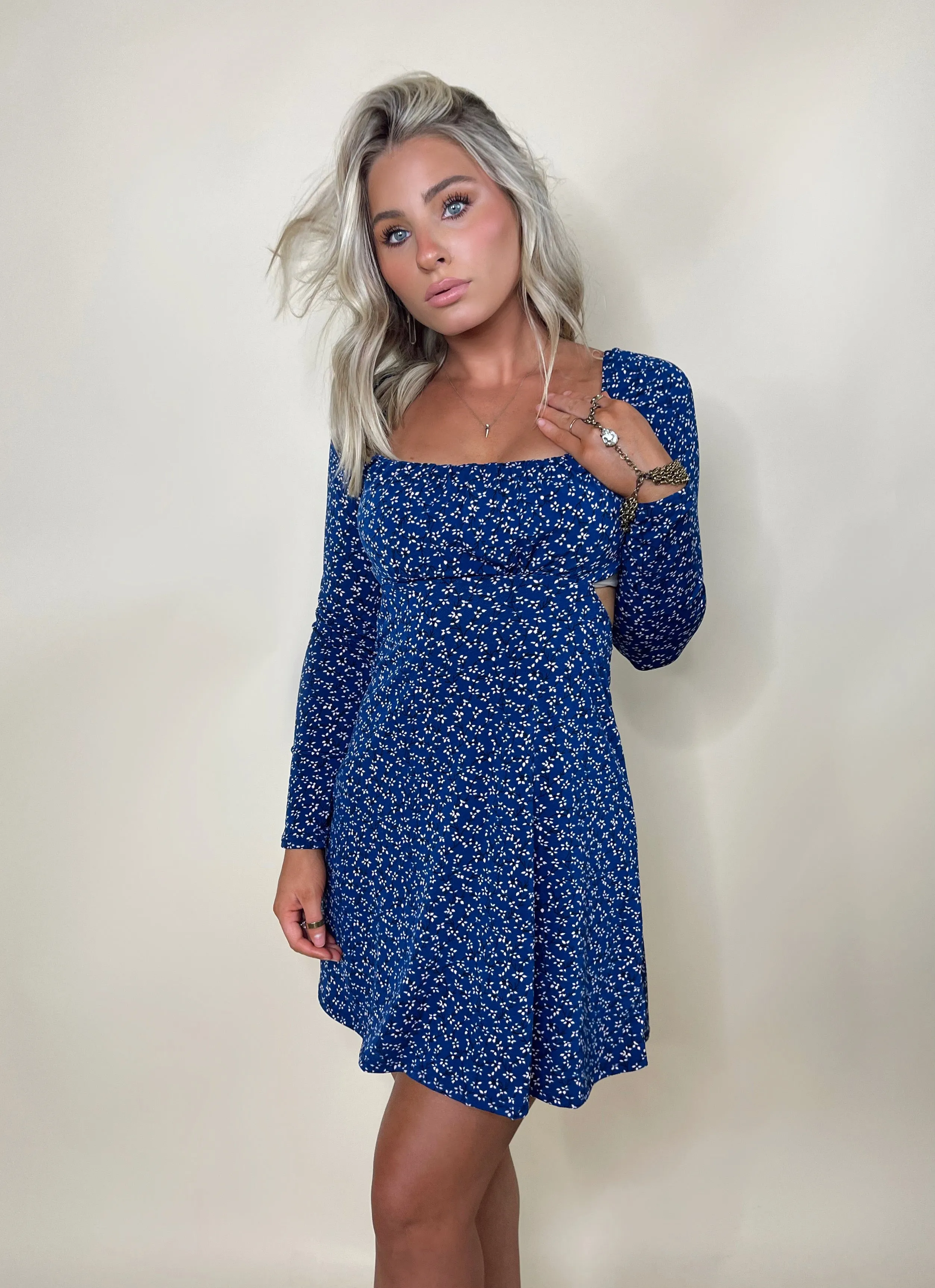 Poplin Cut-Out Dress