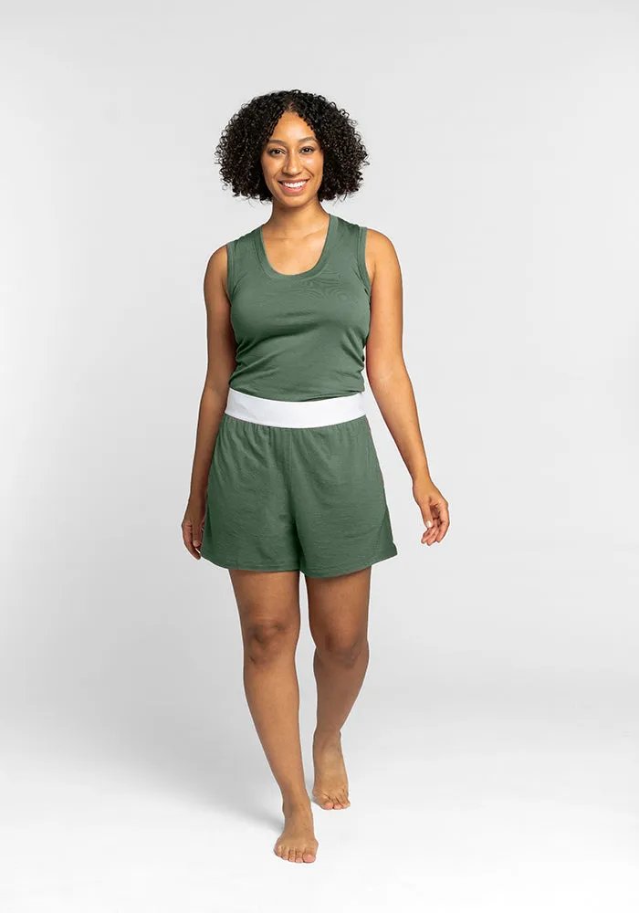 Poppy Lounge Shorts - Duck Green